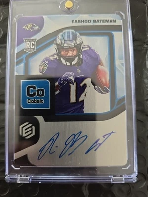 2021 Panini Elements - Rashod Bateman - RC Cobalt Auto 8/27 - Image 1 of 2