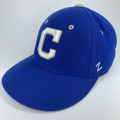 Choctaw, OK High School Hat Fitted Size 7-3/8 USA Flag Blue Zephyr Baseball Cap - Image 1 of 4