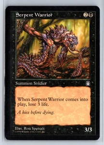 (2X) Serpent Warrior Stronghold Common – MTG Magic the Gathering Card - Picture 1 of 7