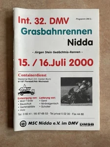 Programmheft Speedway Grasbahn Nidda Juli 2000 Rennprogramm Bahnsport - Bild 1 von 1