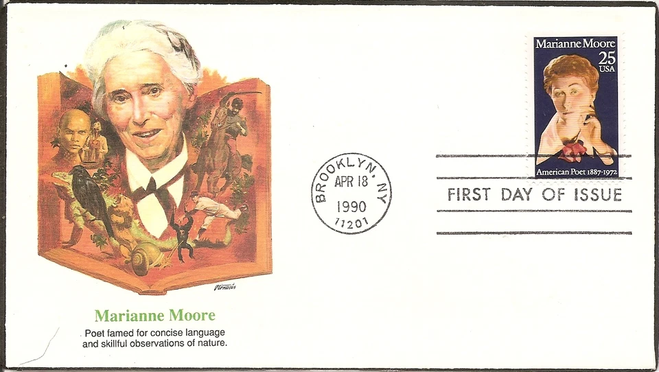 US SC # 2449 Marianne Moore FDC. Fleetwood Cachet. - Image 1 of 1