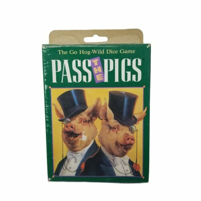Milton Bradley 1992 Pass the Pigs Dice Game
