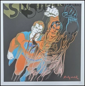 ANDY WARHOL * Superman * lithograph * 50x50 cm * limited # xx/500 CMOA signed - Bild 1 von 11