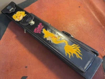 J. FLOWERS LTD CUE CASE 2x5/3x4 CUERO GENUINO NEGRO Foto 1 de 2