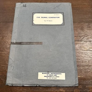Marconi Ins. Typ TF 1066B/6 F.M. Signalgeber Betriebsanleitung 9/63 - Bild 1 von 3