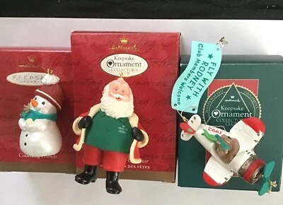 HALLMARK COLLECTOR'S CLUB ORNAMENTS 1992 “RODNEY TAKES FLIGHT" Proud Collector + - Image 1 of 4