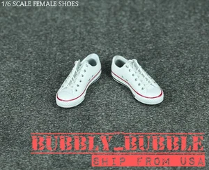 1/6 Damenschuhe Converse Turnschuhe Schnürschuhe A für Hot Toys Phicen VERSAND AUS USA - Bild 1 von 5