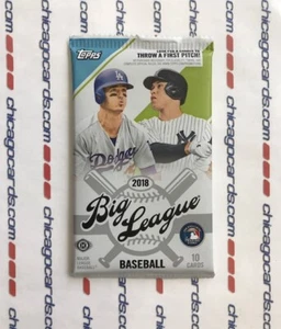 Topps Big League 2018 paquete de hobby Look4 Ohtani Acuña Soto novato Mike Trout automático - Imagen 1 de 15