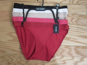 Steve Madden Womens Ultra Soft String Bikini 5 Pack Panties Underwear XL - Picture 1 of 3