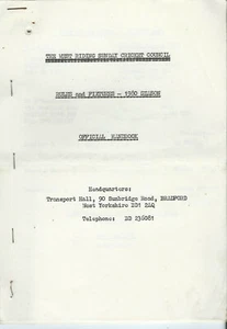 CRICKET, WEST RIDING SUNDAY CRICKET COUNCIL, THREE HANDBOOKS, 1980, 1981 & 1982 - Picture 1 of 3