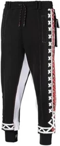 Puma x Jahnkoy Track Pants Stretch Waist Black Mens Joggers Bottoms Size Small - Picture 1 of 9