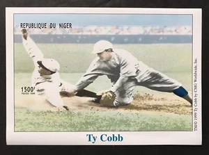 NIGER 1999 MNH TY COBB STAMPS SOUVENIR SHEET DETROIT TIGERS BASEBALL SPORTS 2 - Picture 1 of 1