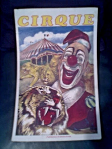 affiche cartonnée - theme CIRQUE - 44x28 cm - Bild 1 von 3