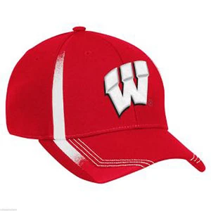 WISCONSIN - Adidas College Sideline Player Cap - Men's STRETCH FITTED L/XL - Picture 1 of 2