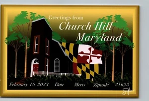 Church Hill, Maryland- Zip Code Meets Date- 2-16-23- signed Sofia Medillin - Picture 1 of 2