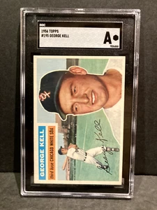 1956 GEORGE KELL Chicago White Sox HOF TOPPS #195 GRADED SGC Grade A - Picture 1 of 2