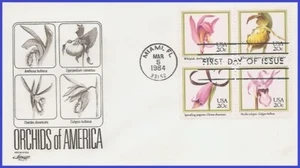 Orquídeas USA3 #2076-79 U/A ARTMASTER FDC BL4 - Imagen 1 de 1