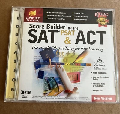 1999 Comptons Learning Score Builder SAT , PSAT & ACT CD-rom - Image 1 of 2