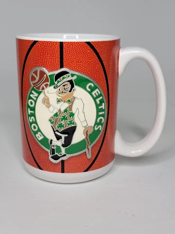 RARE Boston Celtics x Spalding Basketball Mug, NBA Cover
