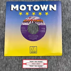 PUBLIC ENEMY Fight The Power / Flavor Flav Spike Lee 45 Motown MOT-1972 UNPLAYED - Picture 1 of 6