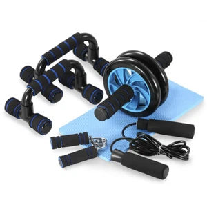 TOMSHOO 5-In-1 AB Wheel Roller Kit Home Training Device fr Strength Fitness L2H5 - Picture 1 of 10