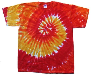 Multi-Color Tie Dye T-Shirt, Adult, S M L XL 2XL 3XL 4XL 5XL 100% Cotton Gildan - Picture 1 of 22