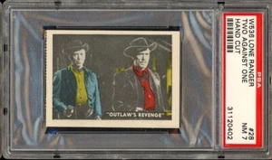 1950-60 W536-2 Lone Ranger Perforated #28 Two Against One PSA 7 - Picture 1 of 2