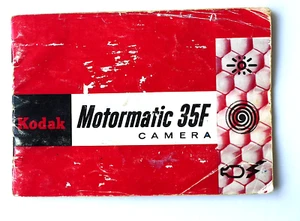 Instruction Manual for Kodak Motormatic 35F Camera - 31 Page Booklet - English - Picture 1 of 3