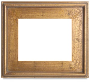 Classic Style Plein Air Antique Gold Leaf Crackle Wood Frame 18x24 inches - Picture 1 of 2