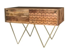 Nive Console Table Sliding - Mango Wood 118 CM - Picture 1 of 4