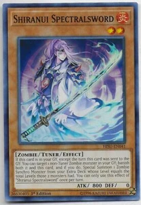 Yu-Gi-Oh! Hidden Summoners SHIRANUI SPECTRALSWORD SR #HISU-EN041 - Picture 1 of 1