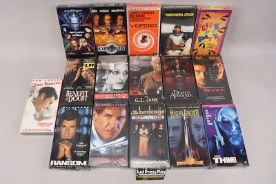 Lot of 16 Factory Sealed Movies on VHS - Highlander, Seven, Thinner, Con Air ++ - Image 1 of 4