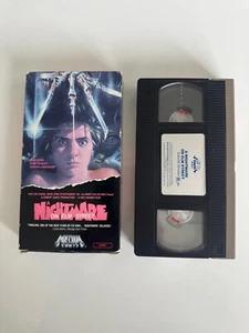 Nightmare On Elm Street VHS Media Silver Label With Flap RARE - Picture 1 of 6