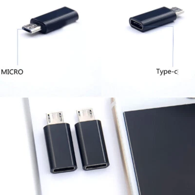 USB 3.1 Type C Female to Micro USB Male Adapter Converter USB-C Port White Data↔ - Image 1 of 4