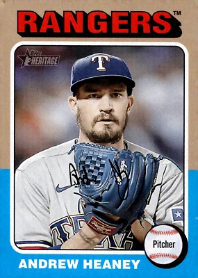 2024 Topps Heritage - Andrew Heaney #478 Rangers - Image 1 of 2