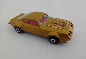 Matchbox Pontiac 16 Gold England 1979 Firebird Eagle Hood Loose Superfast - Picture 1 of 4