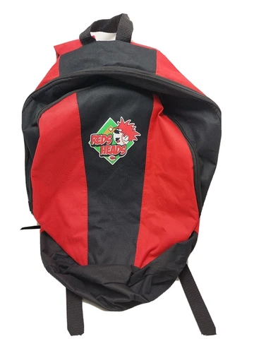 Reds Heads Cincinnati Reds Baseball Catchers Gear Backpack Kids Black Red Cover