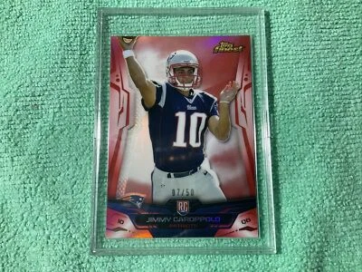 2014 TOPPS FINEST FOOTBALL  RED REFRACTOR BGS  JIMMY GAROPPOLO RC 07/50 - Image 1 of 4