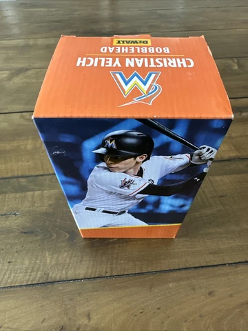 Christian Yelich Bobblehead Brand New In Unopened Boxe Miami Marlins Cover