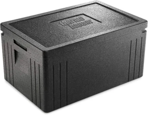 GN 1/1 Eco Line Contenitore Termico in EPP Con Coperchio, 45,0 L, Colore: Nero - Foto 1 di 12