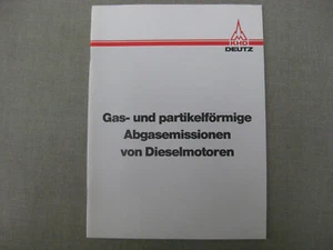 Deutz, KHD, Gas- und partikelförmige Abgasemissionen von Dieselmotoren, Garthe - Bild 1 von 4