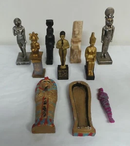 8 EGYPTIAN STATUE FIGURE REPRO - Picture 1 of 5