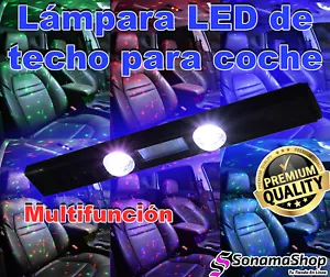 Lámpara LED de ambiente de techo para coche RGB (múltiples modos) 🟢🔴🔵 - Imagen 1 de 14