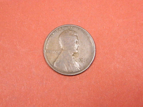1913 Cent RIM NICK AT ( 5:00 ) XF/XF+ US ERROR COIN Free Shipping!!! Cover