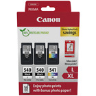 2x Canon PG540L Black & 1x CL541XL Colour Ink Cartridge For PIXMA MX395 Printer