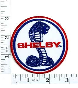 Patch ricamata - Iron-on - Racing - Rosso, Bianco e Blu - Auto - Ford - Shelby - Foto 1 di 1