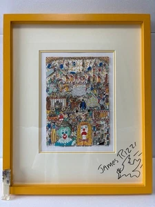 James Rizzi "EL MAYOR ESPECTÁCULO DE LA TIERRA" 3D Edición Serigrafía Autografiado - Imagen 1 de 16