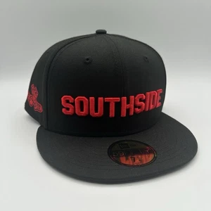 New Era Chicago White Sox MLB Black Red Southside 59Fifty 7 5/8 Side Patch - Picture 1 of 15