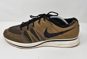 Nike Flyknit Entrenador Zapatilla Zapato Dorado Beige Negro Para hombres Talla 11.5 AH8396-203 - Imagen 1 de 7