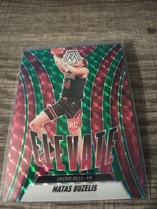 2024-25 Panini Mosaic - Elevate Matas Buzelis #14 Green Mosaic Prizm (RC) - Picture 1 of 1